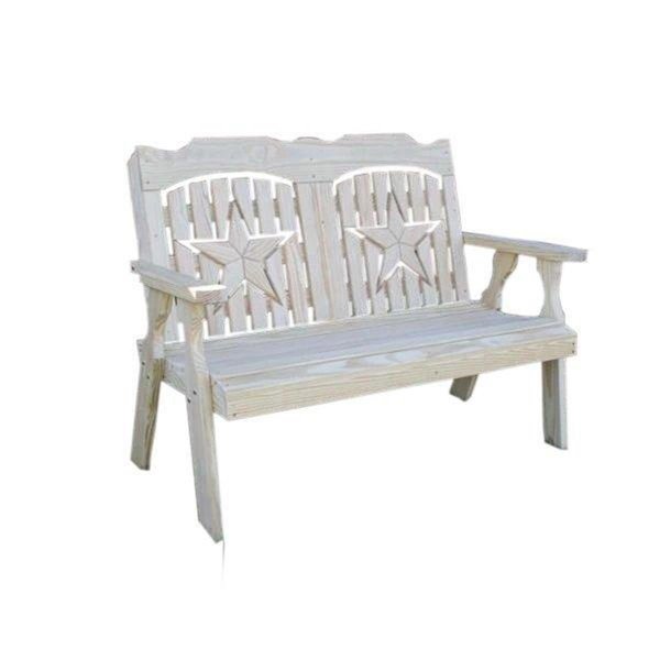 Creekvine Designs 64 in Treated Pine Starback Bench FPB60STARCVD